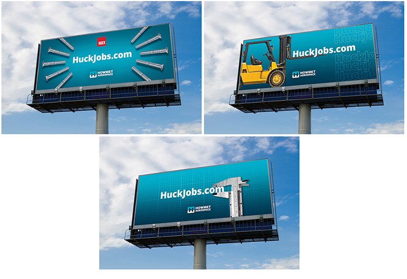 Huck Jobs billboards