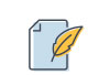 Copywriting icon to represent content development as one of our marketing services